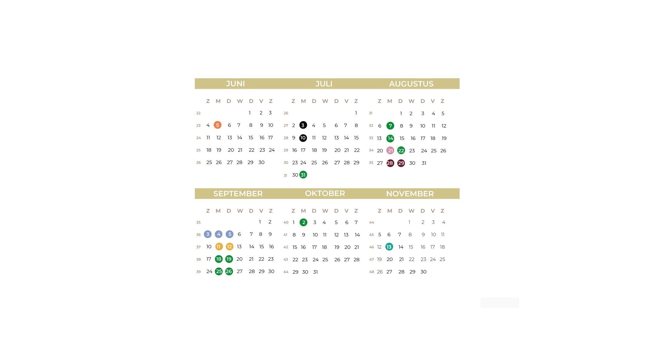 Definitieve planning inkoopseizoen SS24