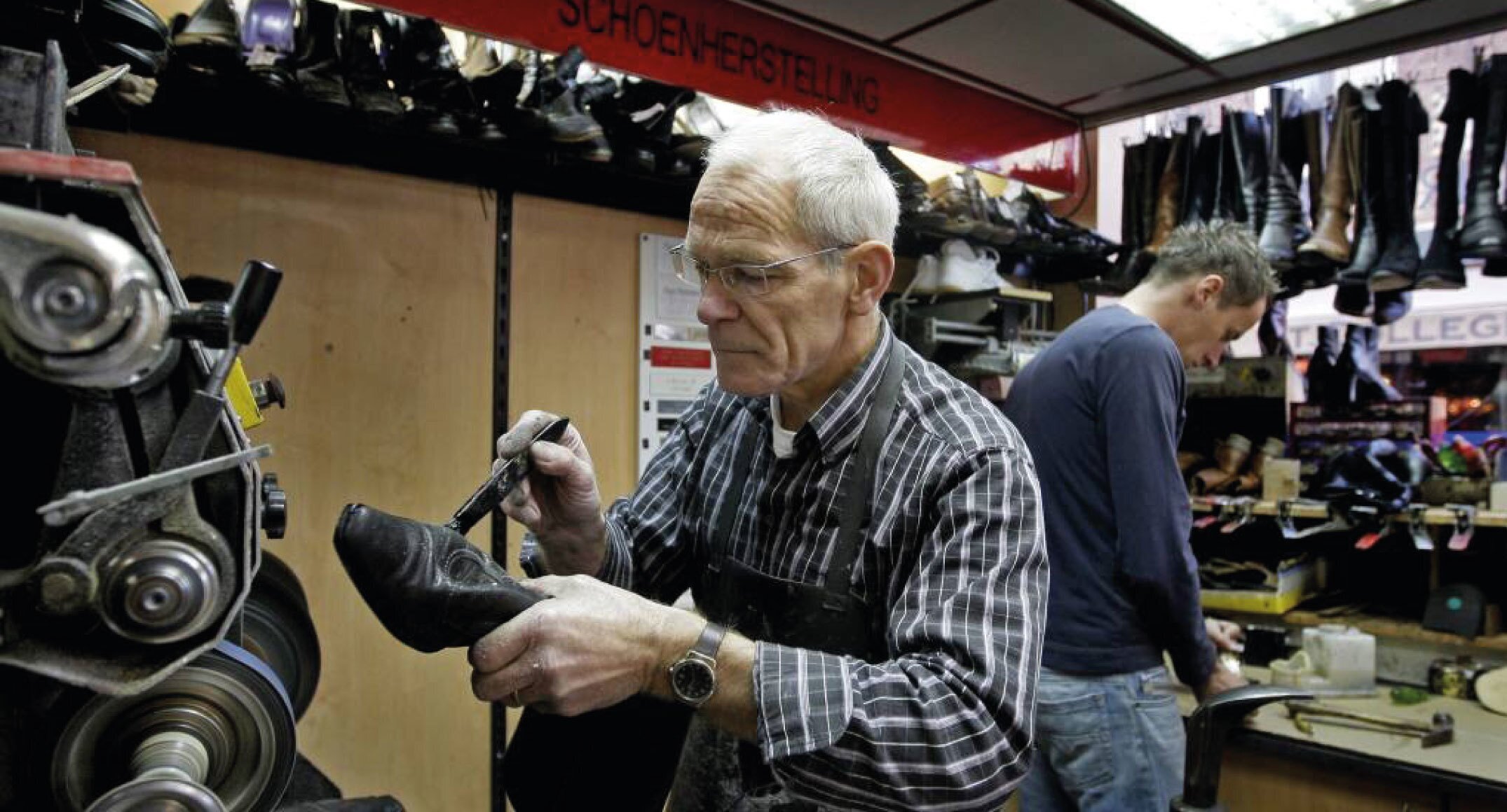 11 procent minder schoenmakers dan 10 jaar geleden